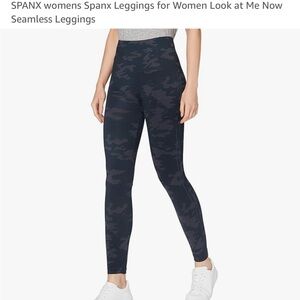 SPANX LOOK AT ME NOW Gray Camo Leggings, NWOT 1X